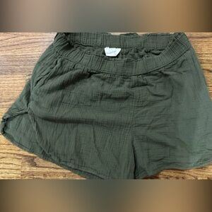 Goodthreads Olive Green Pull-On Athletic Shorts